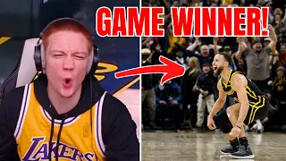 Stephen Curry CRAZY Game Winner! Reacting to Warriors vs Suns!