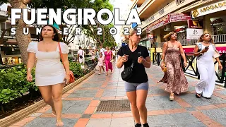 Fuengirola Centre Evening Summer Time August 2023 Malaga Costa Del Sol Andalusia Spain