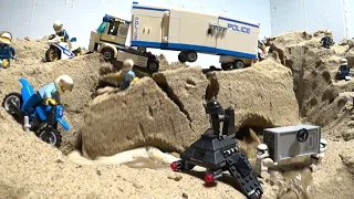 LEGO DAM BREACH AND NEW LEGO CITY POLICE CHASE - TWO FLOOD DISASTERS !