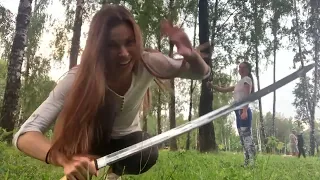 Фланкировка шашкой. Начальный уровень. Sword dance