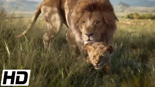 The Lion King 2019 HD - Mufasa teaches Simba how to pounce