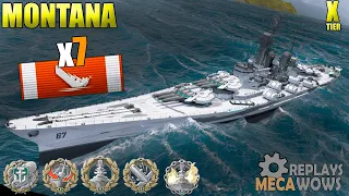 Montana 7 Kills & 202k Damage | World of Warships Gameplay 4k