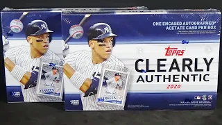 2020 Topps Clearly Authentic Baseball 2 Box Break!