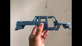 Mercedes Benz G63 AMG 6x6 Rate 1/24 WELLY repaint Frozen Blue