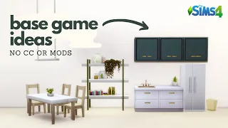 BASE GAME ONLY BUILD IDEAS | No CC or Mods | The Sims 4 Build Tutorial