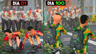 GTA V: MODS | SOBREVIVENDO 100 DIAS EM UM ATAQUE ZOMBIE🔥