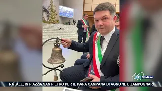 Natale, in piazza san Pietro per il Papa campana di Agnone e zampognari