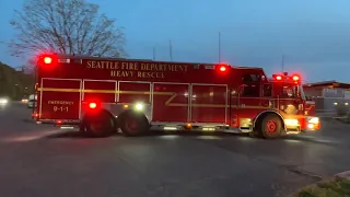 Seattle FD Rescue 1, Ladder 5, Battalion 6, Safety 2 & Medic 44 responding!  (+ Fireboat 2 on scene)