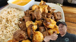 Steak and Shrimp Hibachi on the Blackstone Griddle