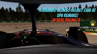 Fernando Alonso Helmet Cam At Spa Remake! In Real Racing 3!