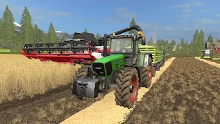 Farming Simulator 17 Luźna seria Żniwa na dwa kombajny odc 15