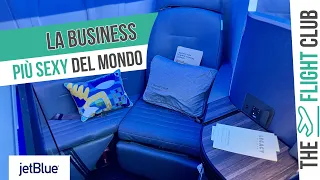 La più bella cabina di business class al mondo (su un A321lr), volo JetBlue da New York a Londra