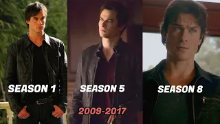 Damon Salvatore The Vampire Diaries Every Season Evolution(1-8 Season)