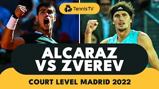 Court-Level Highlights of Carlos Alcaraz vs Alexander Zverev Final | Madrid 2022 Highlights