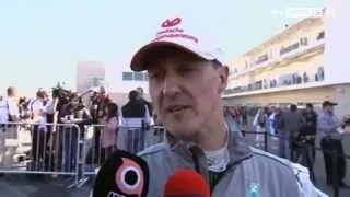 Interview with Michael Schumacher after the qualifying, USA GP 2012