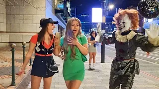 Crazy Pennywise Prank on Halloween