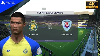 FIFA 23, Roshn saudi league, AL NASSR vs ABHA CLUB gameplay ps5, 4k