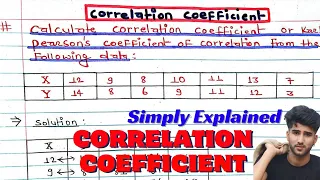 Correlation Coefficient | Correlation Coefficient Example | Statistics | Simply Explained