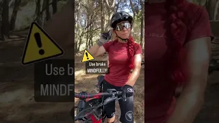 🔥 How To STOPPIE Turn - even if it’s an E-Bike #mtbshorts #stoppieturn #quicktip