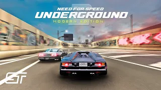 NFS UNDERGROUND 2 - Modern Edition 2023 | Lamborghini Countach 25th Anniversary (4K)