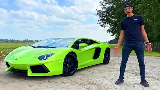 TESTRIT MAKEN IN DE LAMBORGHINI AVENTADOR!