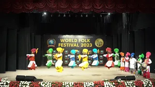Winners || World Folk Festival 2023 ||  Chandigarh University Bhangra Team