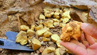 God Rush! Digging for Treasure worth millions from Huge Nuggets of Gold, Gold Panning