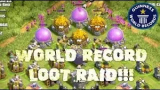 WORLD RECORD LOOT IN COC OFFICIAL VERSION ATTACK 😱😱😱😱