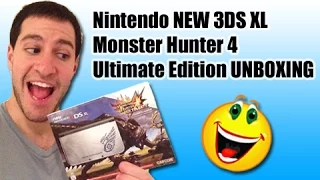 Nintendo NEW 3DS XL Monster Hunter 4 Ultimate Edition UNBOXING!