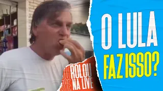 BOLSONARO TROPEÇA, PAGA DE HUMILDÃO E COME SONHO NO MEIO DA RUA | Galãs Feios