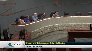 December 13, 2022 Housing and Redevelopment Authority Meeting