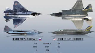 Sukhoi Su-75 "Checkmate" vs F 35 Lightning-II