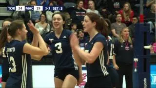 W-Volleyball vs McMaster OUA Semifinal 3/4/2016