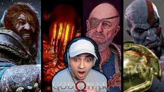 God Of War (1-5) All Gods Death Scenes REACTION