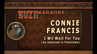 CONNIE FRANCIS - "I Will Wait For You" Karaoke