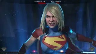 INJUSTICE 2 - Supergirl VS Superman Fortress of Solitude Stage (Hard) Rerun Matches PC Gameplay