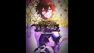 Dazai Osamu vs Fyodor Dostoevsky #debate #bungoustraydogs