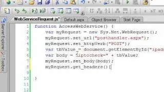 ASP.NET AJAX - Sys.Net.WebRequest to Access Web Service - Part 2 of 4