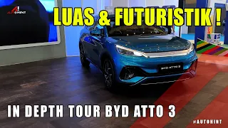 FUTURISTIK DAN KEREN BANGET !! IN DEPTH TOUR BYD ATTO 3 #byd #mobillistrik #atto3