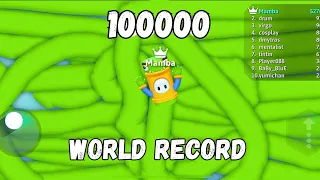 WORLD RECORD 100,000 SCORE - Snake.io