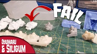 Resin Casting using a 2 Part Mould with Oyumaru & Siligum