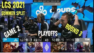 LCS TSM vs C9 Playoffs Round 3 Summer 2021 Game 2