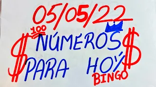 NUMEROS PERFECTO PARA HOY 05/05/22 DE MAYO 2022 , NUMEROS PARA LOTERIAS