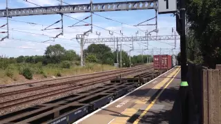 (HD) WCML Freight at Tamworth railway station 09/07/2015