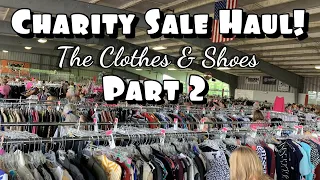 The Charity Boutique Indoor Yard Sale Haul Part 2 | The Clothes & Shoes I Bought To Resell