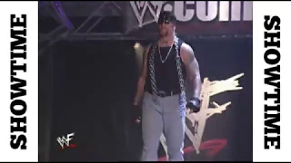 The Undertaker confronts Steve Austin and Triple H 2001