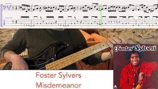 Foster Sylvers - Misdemeanor // bass playalong w/tabs (1973)