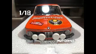 （破萬模型）Unboxing 1:18 AUTOart BMW 2002 RALLY MONTE CARLO #255 鹿頭 diecast 模型車 開箱紀錄20190804