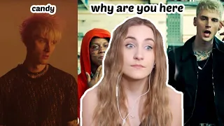 BASIC WHITE GIRL REACTS TO MACHINE GUN KELLY (CANDY & WHY ARE YOU HERE)