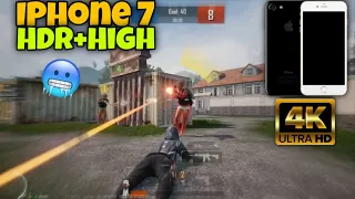 iPhone 7 Pubg Test🔥HDR+High TDM TEST🥶HDR experience🤩ZEYSO